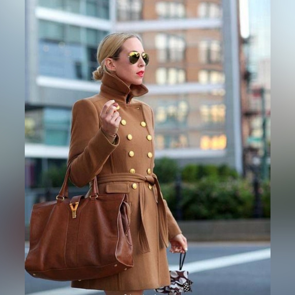 J. Crew ✨LIMITED EDITION ✨Camel Townhouse Double-Breasted Trench Coat - Picture 9 of 16